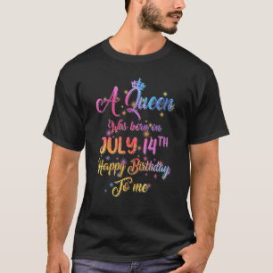 7月14生まれ日誕生日に女王がいた Tシャツ