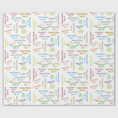 7月19日誕生日ギフト包装紙 ラッピングペーパー (フラット)