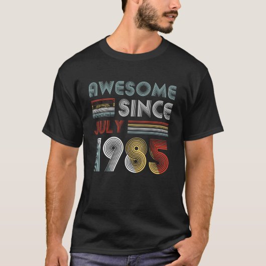 7月1985日の第34誕生日以来素晴らしいヴィンテージ Tシャツ (正面)