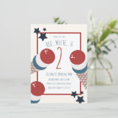 7月2日お誕生日アイスクリームと星4日 招待状 (スタンド正面)