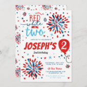 7月2日の第4回誕生日レッドホワイト2 招待状 (正面/裏面)