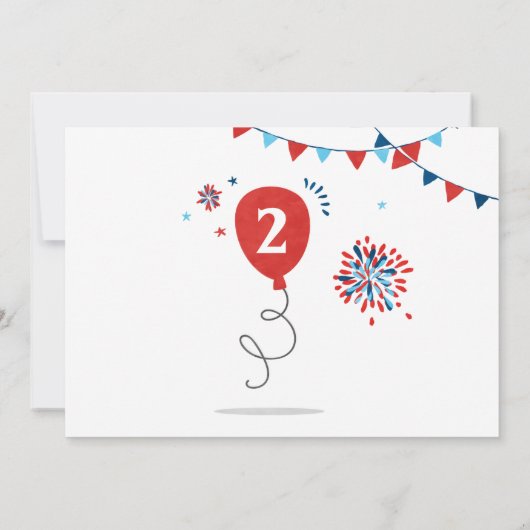 7月2日の赤と白と青4日 招待状 (裏面)