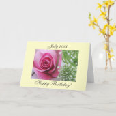 7月2013日の誕生日 カード (黄色い花)