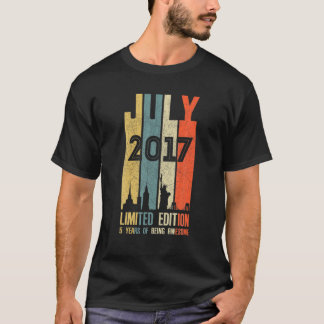 7月2017 5誕生日5歳2017誕生日Vint Tシャツ