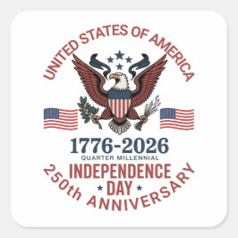7月250周年記念4日 – ヴィンテージ愛国 スクエアシール