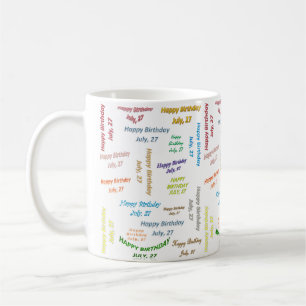 7月27日、誕生日マグカップ コーヒーマグカップ