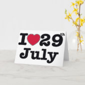 7月29日誕生日の私の日 カード (黄色い花)