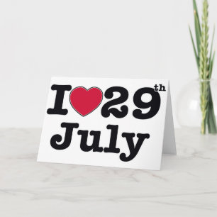 7月29日誕生日の私の日 カード