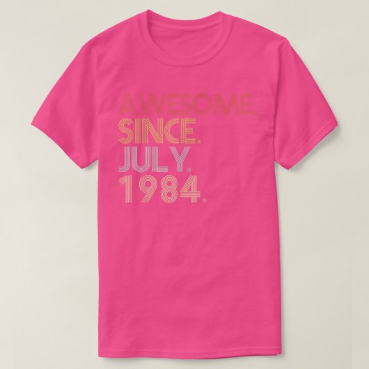 7月38日誕生会38素晴らし歳 Tシャツ (デザイン正面)
