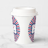 7月4カスタム日アメリカ家族Summer BBQパーティー 紙コップ (右)