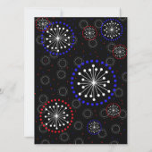 7月4コンテンポラリー日の花火パーティの招待状 招待状 (裏面)