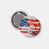 7月4日おめでとう アメリカ独立記念日 マグネット (正面/裏面)