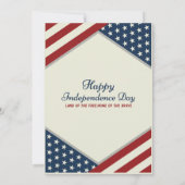 7月4日おめでとう アメリカ独立記念日 招待状 (裏面)