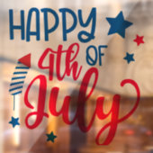 7月4日おめでとう ウィンドウサイン (シート2)