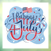 7月4日おめでとう ウィンドウサイン