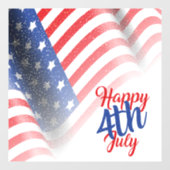 7月4日おめでとう ウィンドウサイン (シート)