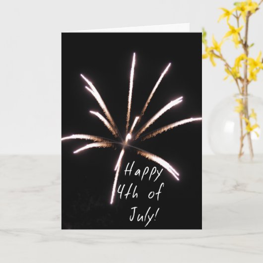 7月4日おめでとう カード (黄色い花)