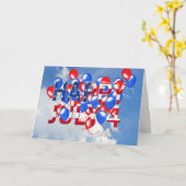 7月4日おめでとう カード (黄色い花)