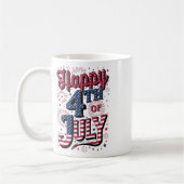 7月4日おめでとう コーヒーマグカップ (左)