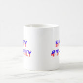 7月4日おめでとう コーヒーマグカップ (中央)