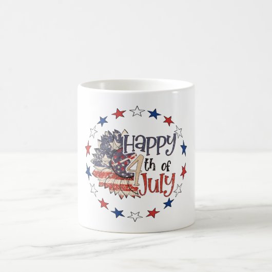 7月4日おめでとう コーヒーマグ コーヒーマグカップ (中央)