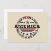 7月4日おめでとう シーズンポストカード (正面/裏面)