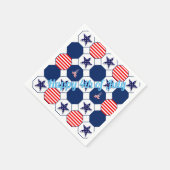 7月4日おめでとう スタンダードカクテルナプキン (角)