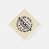 7月4日おめでとう スタンダードカクテルナプキン (角)