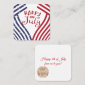 7月4日おめでとう ノートカード (正面/裏面)