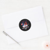 7月4日おめでとう ノーム ラウンドシール (封筒)