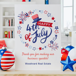 7月4日おめでとう |ビジネス用予算カードに感謝 サンキューカード