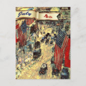 7月4日おめでとう。ファインアートはがき ポストカード (正面)