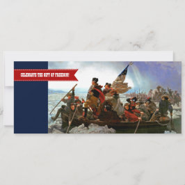 7月4日おめでとう。ファインアートカスタムフラットカード 招待状