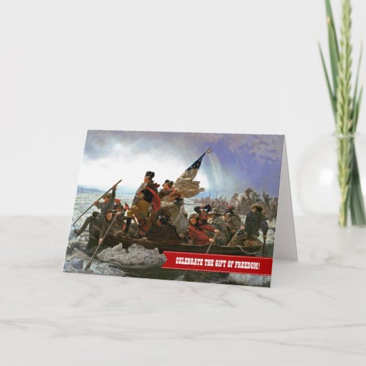 7月4日おめでとう。ファインアート カード (正面)