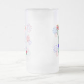 7月4日おめでとう フロストグラスビールジョッキ (中央)