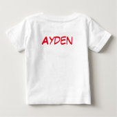 7月4日おめでとう ベビーTシャツ (裏面)