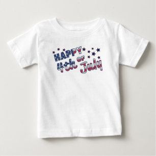 7月4日おめでとう ベビーTシャツ