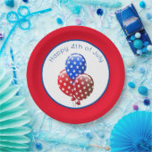 7月4日おめでとう ペーパープレート (パーティー)