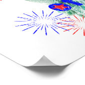 7月4日おめでとう ポスター (角)