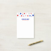 7月4日おめでとう ポストイット (デスク上)
