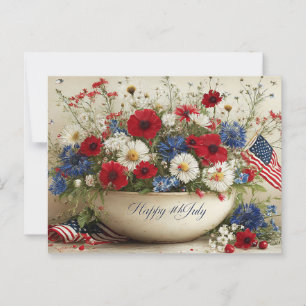 7月4日おめでとう ポストカード