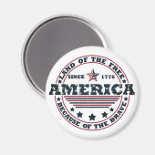 7月4日おめでとう マグネット (正面/裏面)