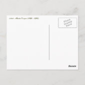 7月4日おめでとう。ヴィンテージのピン留めデザインはがき ポストカード (裏面)