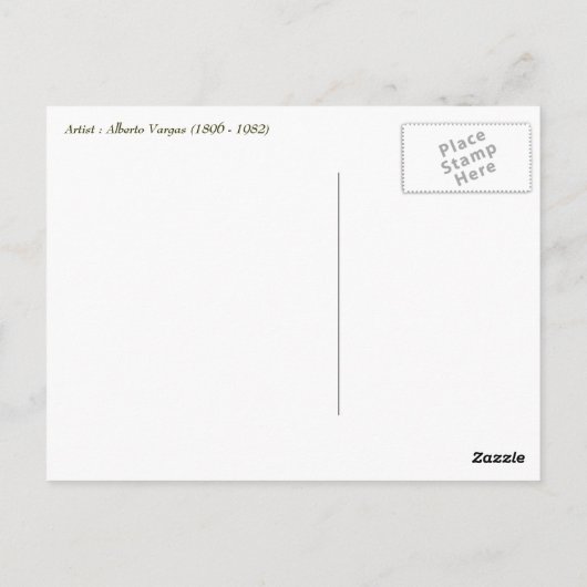 7月4日おめでとう。ヴィンテージのピン留めデザインはがき ポストカード (裏面)