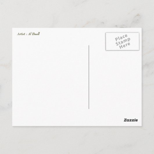 7月4日おめでとう。ヴィンテージのピン留めデザインはがき ポストカード (裏面)