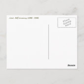 7月4日おめでとう。ヴィンテージのピン留めデザインはがき ポストカード (裏面)