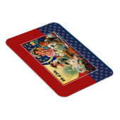 7月4日おめでとう。ヴィンテージデザインギフト磁石 マグネット (右側)