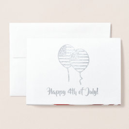 7月4日おめでとう。愛国的企業の 箔カード