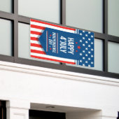 7月4日おめでとう 横断幕 (ビルの外側)