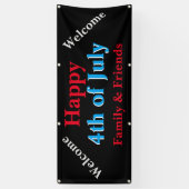 7月4日おめでとう 横断幕 (縦)